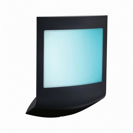 Paulmann 94513 - RGBW LED/8,2W IP44 Dæmpbar udendørs væglampe med bevægelses- og skumringssensor PADEA 230V antracit