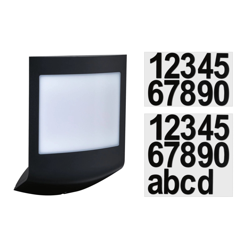 Paulmann 94513 - RGBW LED/8,2W IP44 Dæmpbar udendørs væglampe med bevægelses- og skumringssensor PADEA 230V antracit