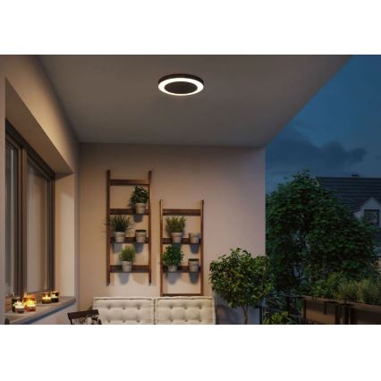 Paulmann 94526 - LED/14W IP44 Udendørs loftlampe med sensor CIRCULA 230V