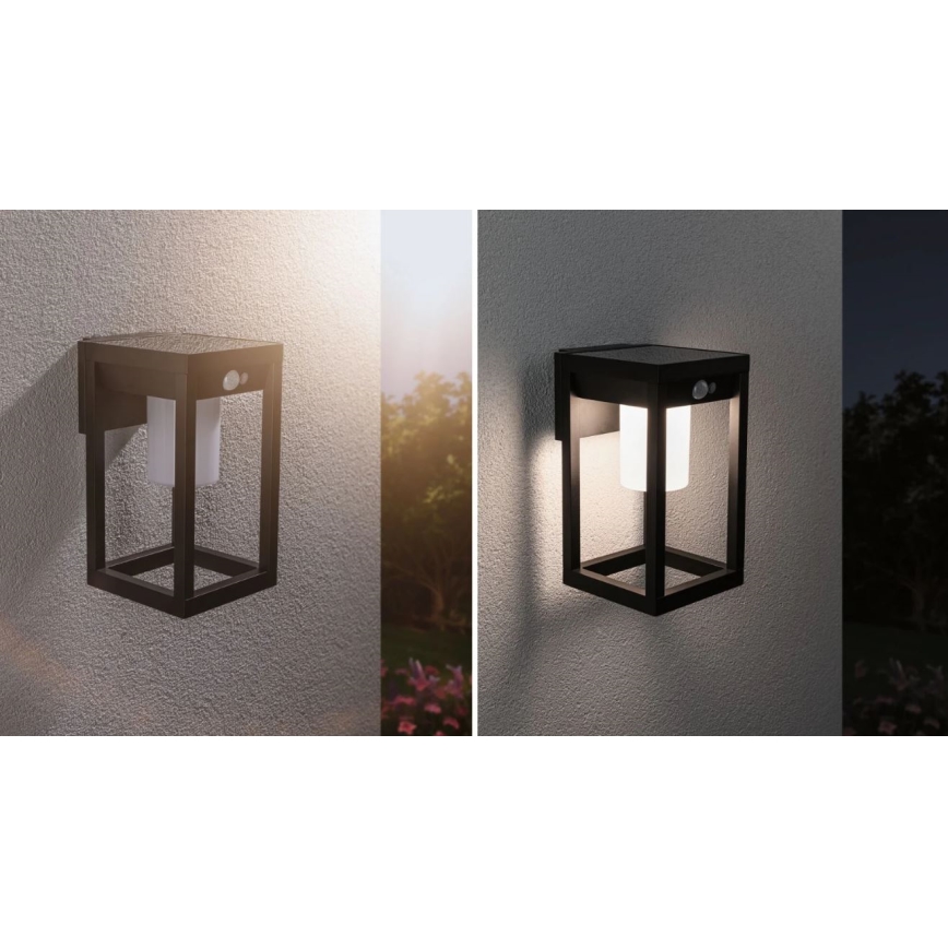Paulmann 94572 -LED/5,5W IP44 Soldrevet væglampe med sensor MARISOL 3,7V 2000 mAh