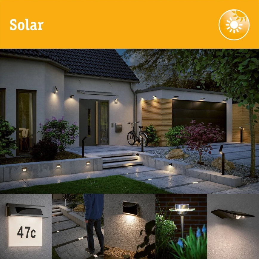 Paulmann 94578 - LED/0,1W IP67 Soldrevet indbygningslampe DOMENIC 1,2V 1500 mAh