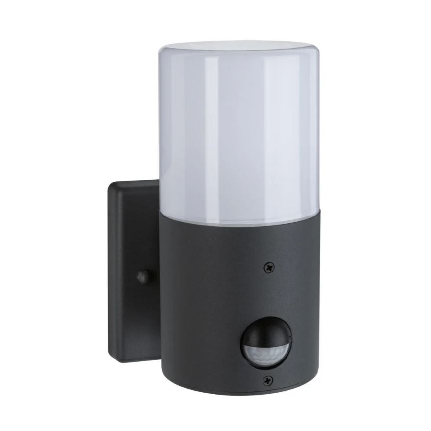 Paulmann 94648 - 1xE27/15W IP44 Udendørs væglampe med sensor TUBS 230V