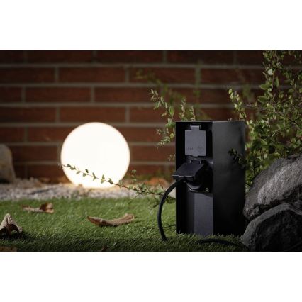 Paulmann 94657 - Udvendig stikkontaktsøjle RIO 2Z SCHUKO 230V IP44