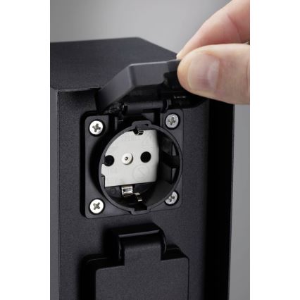 Paulmann 94657 - Udvendig stikkontaktsøjle RIO 2Z SCHUKO 230V IP44