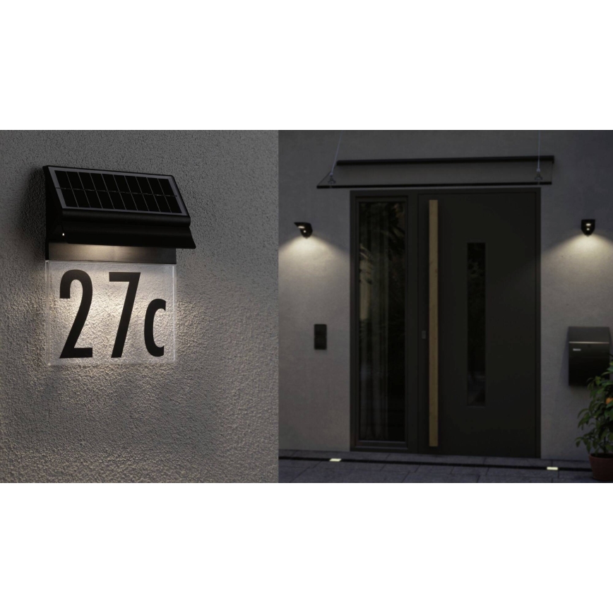 Paulmann 94694 - LED/0,2W IP44 Soldrevet husnummer NEDA 3,7V 1800 mAh