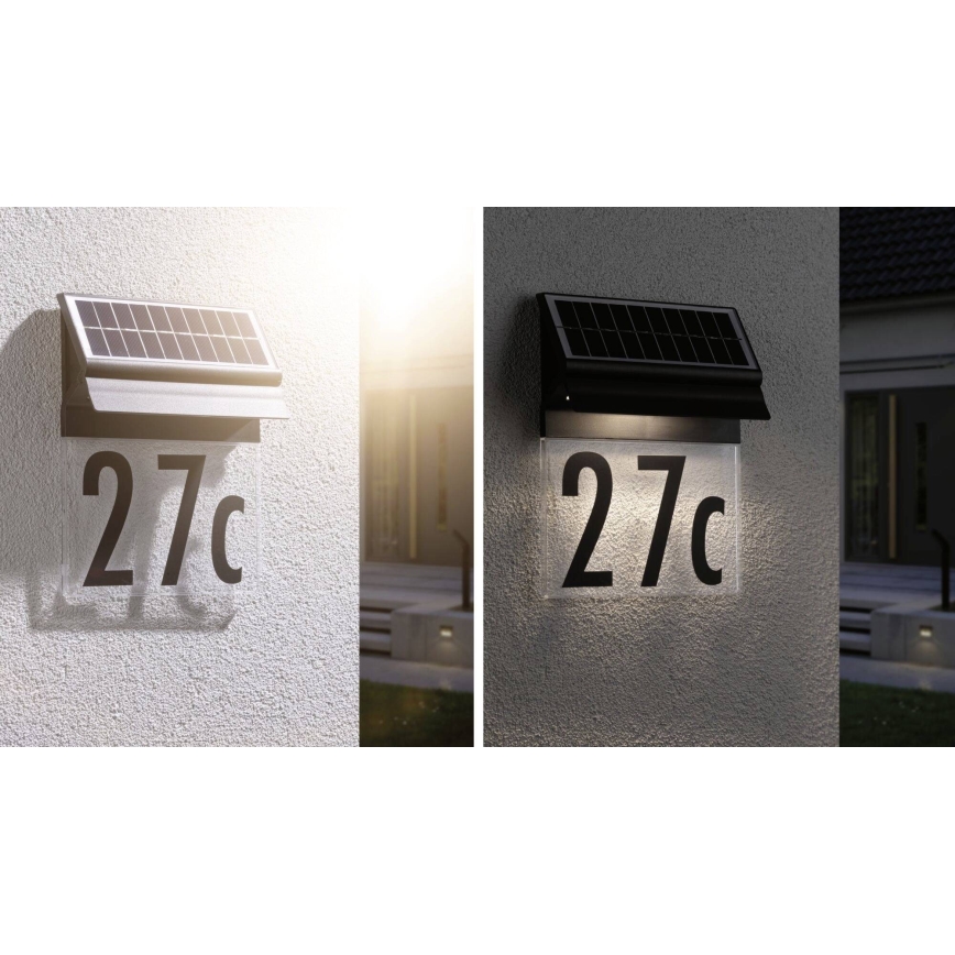 Paulmann 94694 - LED/0,2W IP44 Soldrevet husnummer NEDA 3,7V 1800 mAh