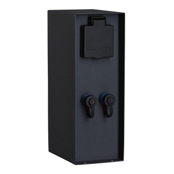 Paulmann 94700 - Udvendig stikkontaktsøjle RIO 2Z SCHUKO 230V IP44