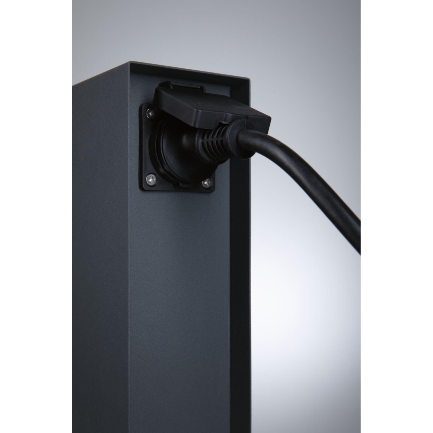 Paulmann 94700 - Udvendig stikkontaktsøjle RIO 2Z SCHUKO 230V IP44