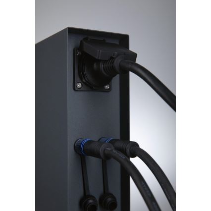 Paulmann 94700 - Udvendig stikkontaktsøjle RIO 2Z SCHUKO 230V IP44