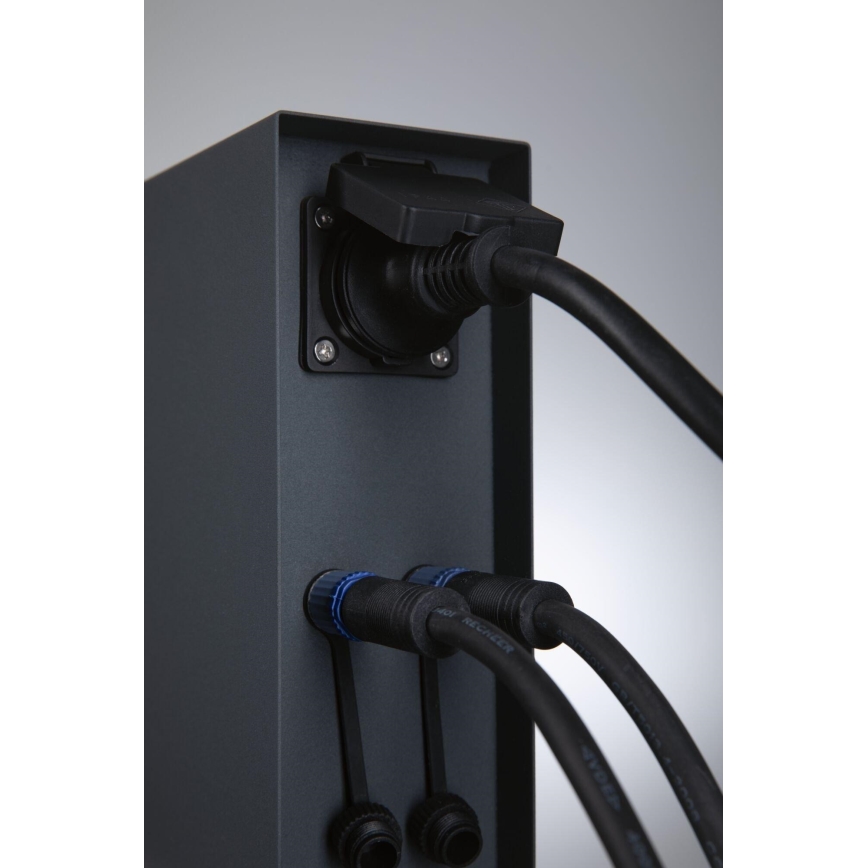 Paulmann 94700 - Udvendig stikkontaktsøjle RIO 2Z SCHUKO 230V IP44