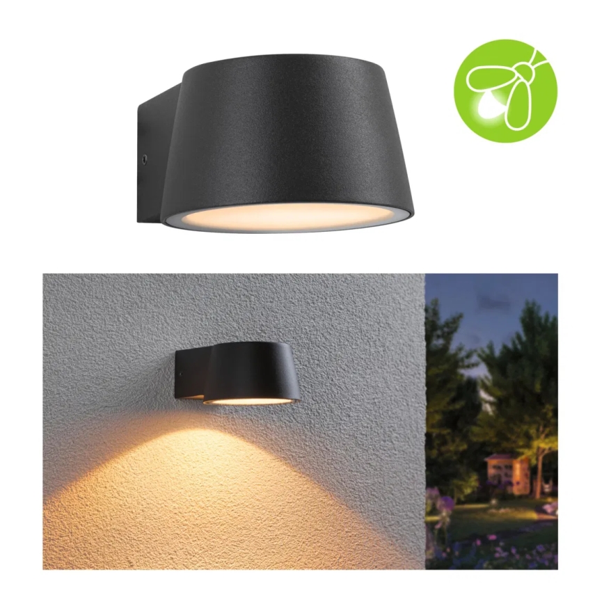 Paulmann 94713 - LED/6W IP44 Udendørs væglampe CAPERA 230V