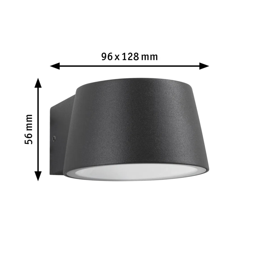 Paulmann 94713 - LED/6W IP44 Udendørs væglampe CAPERA 230V