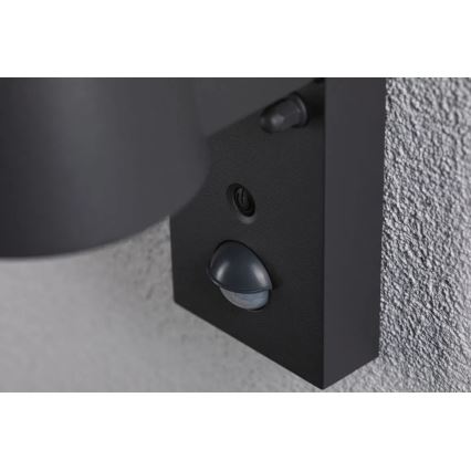 Paulmann 94714 - LED/6W IP44 Udendørs væglampe med sensor CAPERA 230V 2200/3000K