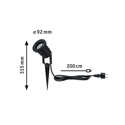 Paulmann 94731 - LED/4,3W IP65 Udendørslampe SPOT 230V