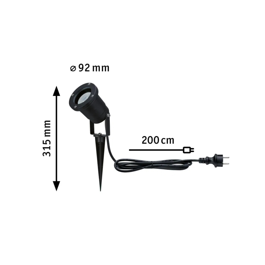 Paulmann 94731 - LED/4,3W IP65 Udendørslampe SPOT 230V