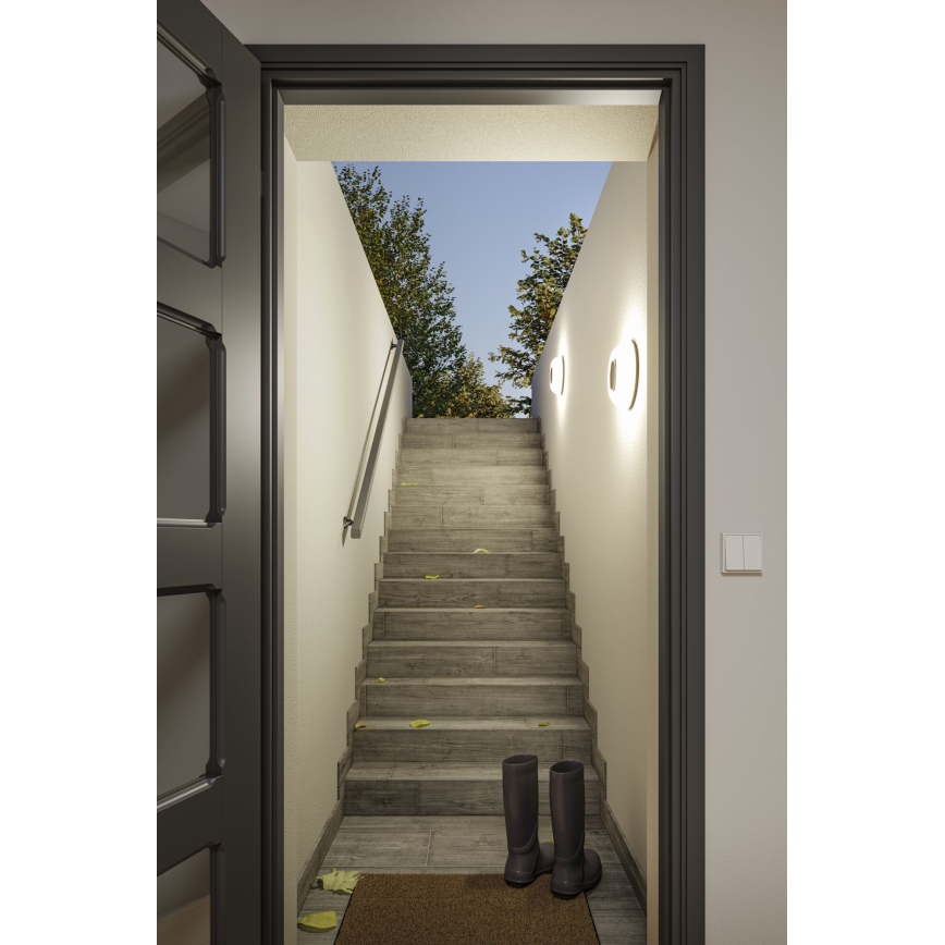 Paulmann 94955 - LED/20,5W IP65 Dæmpbar udendørs vægarmatur AUREVA 230V 2200/3000/4000K antracit