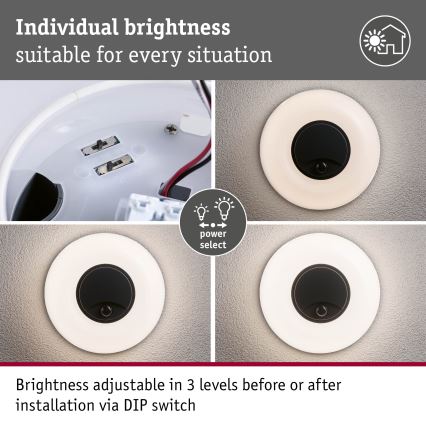 Paulmann 94956 - LED/20,5W IP65 Dæmpbar udendørs væglampe med bevægelses- og skumringssensor AUREVA 230V 2200/3000/4000K antracit