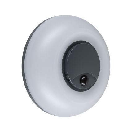 Paulmann 94956 - LED/20,5W IP65 Dæmpbar udendørs væglampe med bevægelses- og skumringssensor AUREVA 230V 2200/3000/4000K antracit