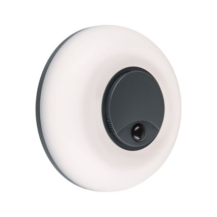 Paulmann 94956 - LED/20,5W IP65 Dæmpbar udendørs væglampe med bevægelses- og skumringssensor AUREVA 230V 2200/3000/4000K antracit
