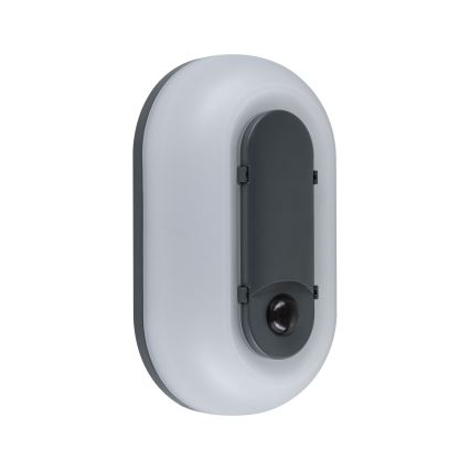 Paulmann 94958 - LED/18,5W IP65 Dæmpbar udendørs væglampe med bevægelses- og skumringssensor ELUNOR 230V 2200/3000/4000K antracit