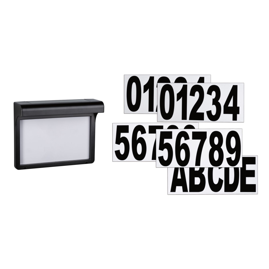 Paulmann 95388 - LED/0,05W IP44 Soldrevet husnummer med sensor DAYTON 4,8V