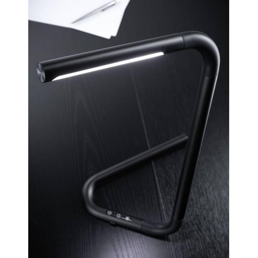 Paulmann 95424- LED/4,5W Bordlampe med touch-funktion dæmpbar FLEXLINK 5V/USB 4400 mAh sort