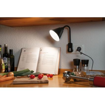 Paulmann 95427 - 1xE14/20W Fleksibel væglampe JUNUS til en stikkontakt 230V