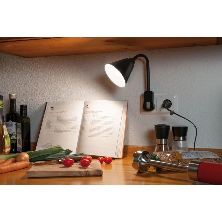 Paulmann 95427 - 1xE14/20W Fleksibel væglampe JUNUS til en stikkontakt 230V