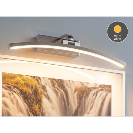 Paulmann 95557 - LED/8,5W Billedlampe BENTO 230V 40 cm mat krom