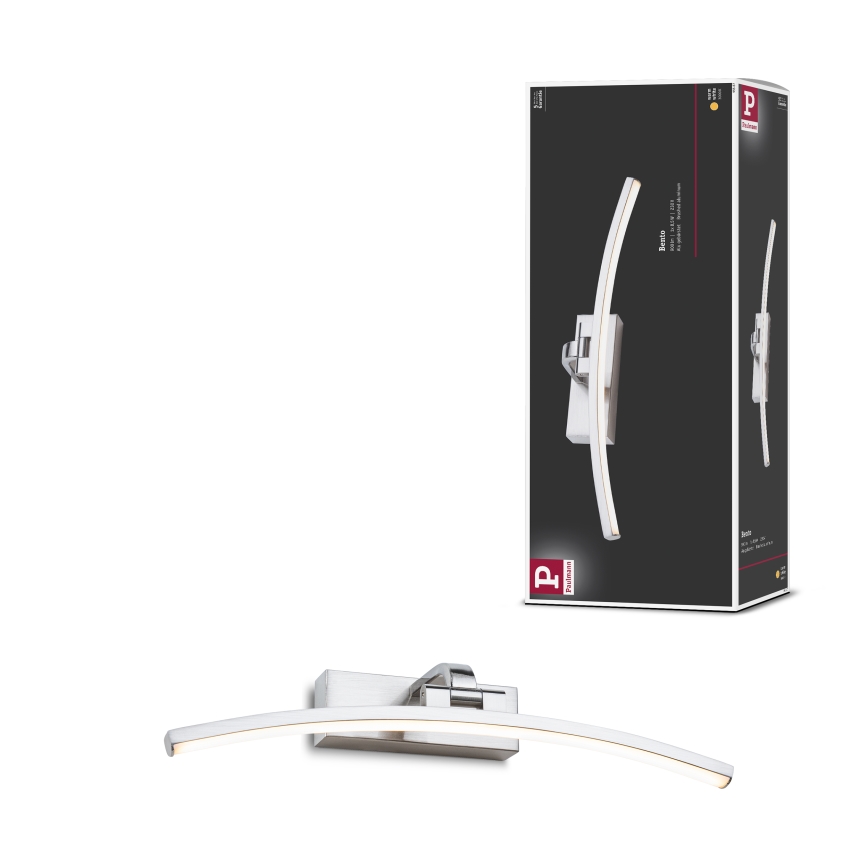 Paulmann 95557 - LED/8,5W Billedlampe BENTO 230V 40 cm mat krom