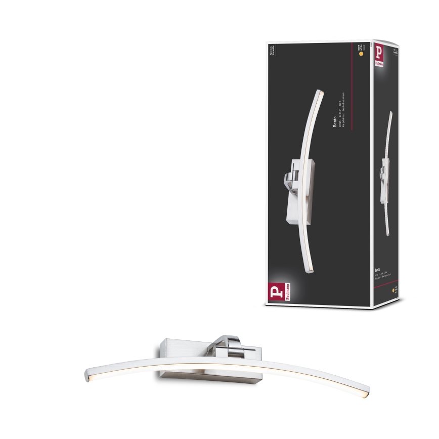 Paulmann 95558 - LED/10W Billedlampe BENTO 230V 50 cm mat krom