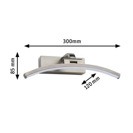 Paulmann 95559 - LED/6W billedlampe BENTO 230V 30 cm messing