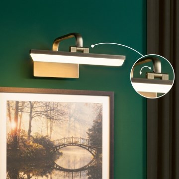 Paulmann 95568 - LED/6W billedlampe RENAN 230V 30 cm messing