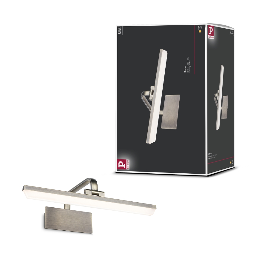 Paulmann 95569 - LED/9,5W billedlampe RENAN 230V 40 cm messing