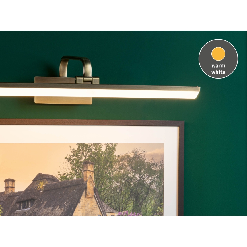 Paulmann 95570 - LED/11W Billedlampe RENAN 230V 60 cm messing