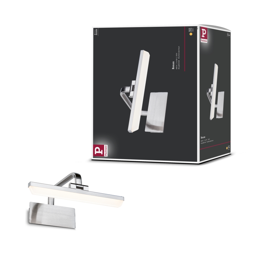 Paulmann 95571 - LED/6W Billedlampe RENAN 230V 30 cm mat krom
