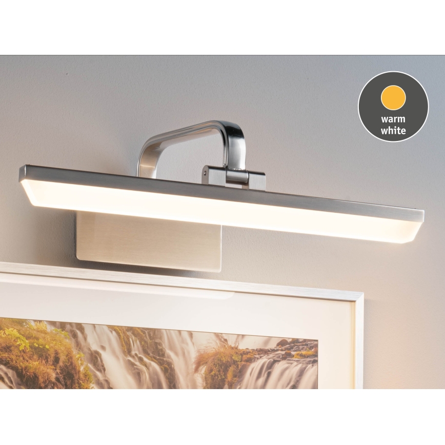 Paulmann 95572 - LED/9,5W billedlampe RENAN 230V 40 cm mat krom