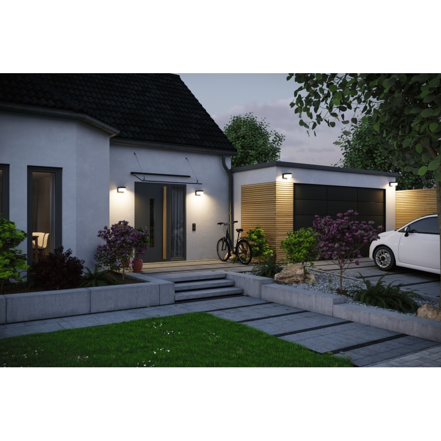 Paulmann 95747 - LED/2,3W IP44 Solcelledrevet væglampe med sensor CALYNE 3,7/230V 4000 mAh sort