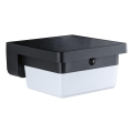 Paulmann 95748 - LED/2,3W IP44 Solcelle væglampe med sensor ISLEEN 3,7/230V 4000 mAh sort
