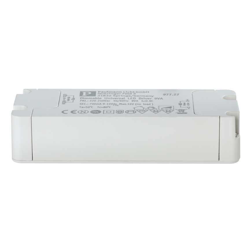 Paulmann 97727 - LED-transformer 7-9W/700mA/230V