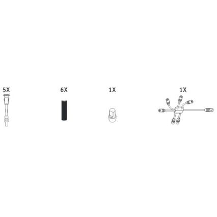 Paulmann 98892 - Udvidelsessæt 5x Udendørs indbygningslamper MICRO LED/0,16W IP67 12V