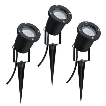 Paulmann 98897 - SÆT 3xLED GU10/3,5W IP65 Udendørslampe 230V