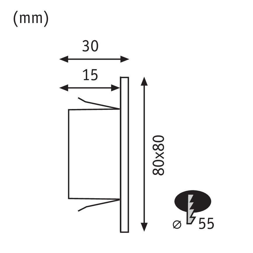Paulmann 99495 - LED/1,2W Trappelampe EDGE 230V