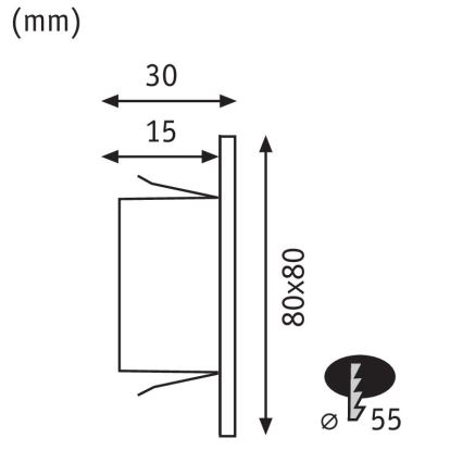 Paulmann 99495 - Trappelampe LED/1,2W EDGE 230V