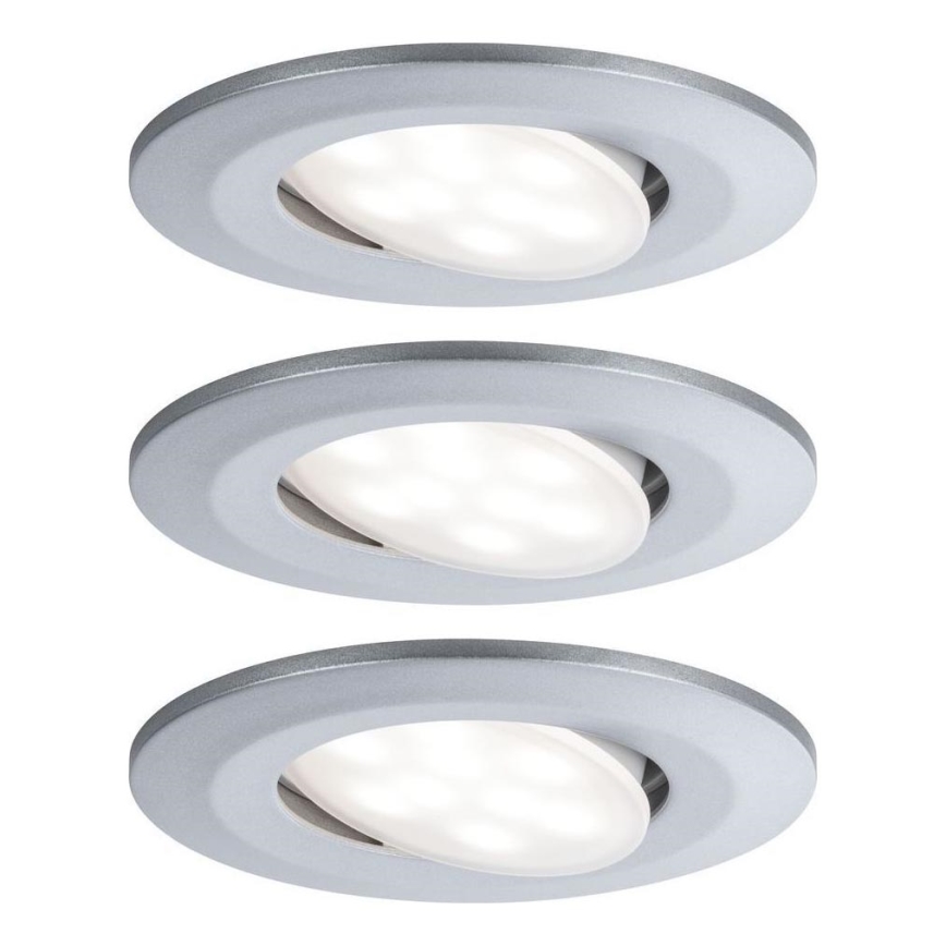 Paulmann 99933 - 3x Indbygningslampe til badeværelse dæmpbar LED/5,2W IP65 230V