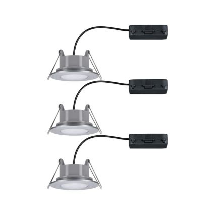 Paulmann 99933 - 3x Indbygningslampe til badeværelse dæmpbar LED/5,2W IP65 230V