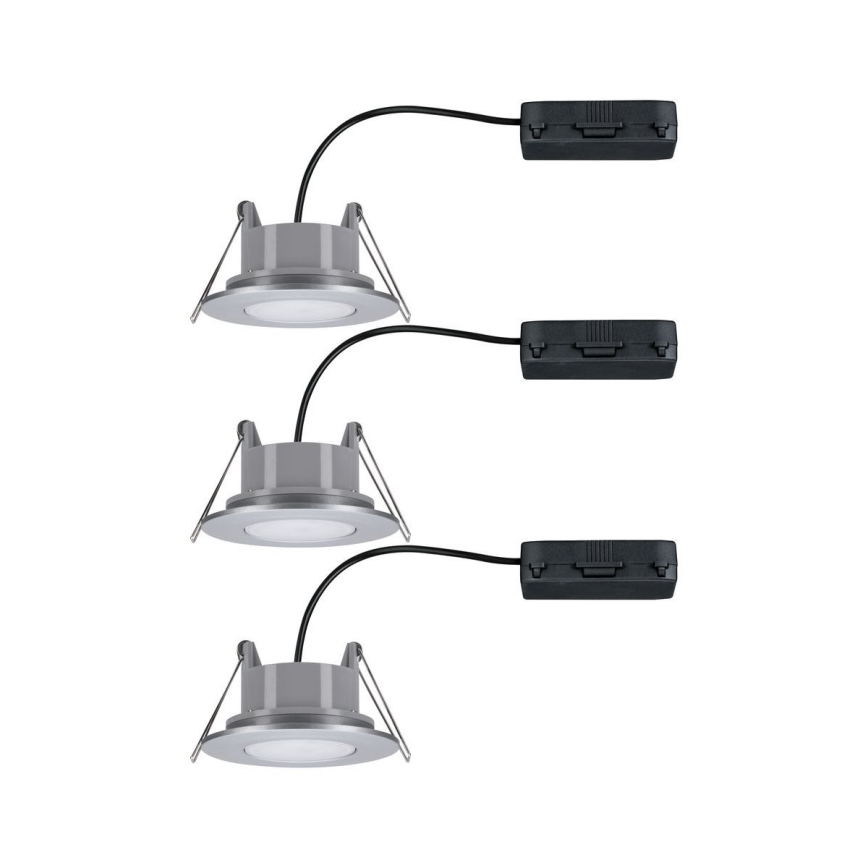 Paulmann 99933 - 3x Indbygningslampe til badeværelse dæmpbar LED/5,2W IP65 230V