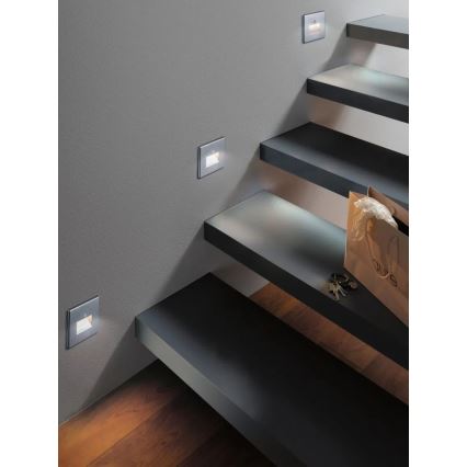 Paulmann  93134 - LED/1,2W Trappelampe med sensor EDGE 230V mat krom