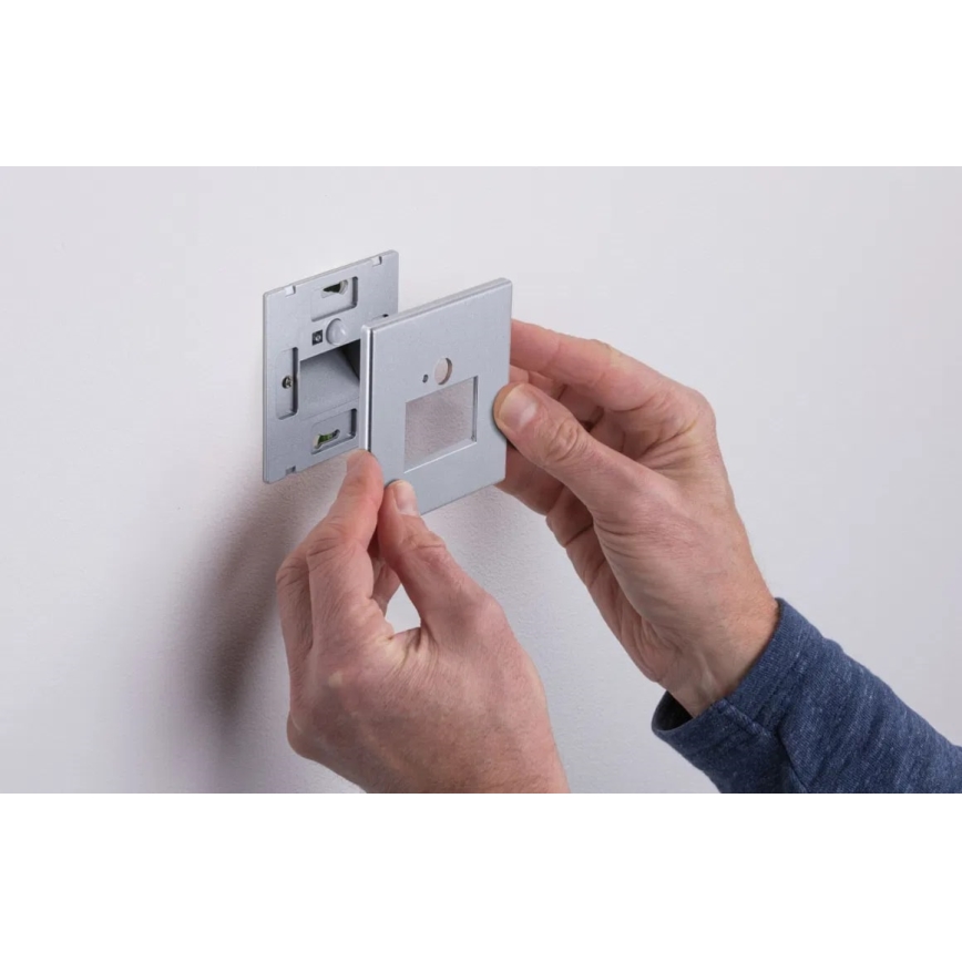 Paulmann  93134 - LED/1,2W Trappelampe med sensor EDGE 230V mat krom