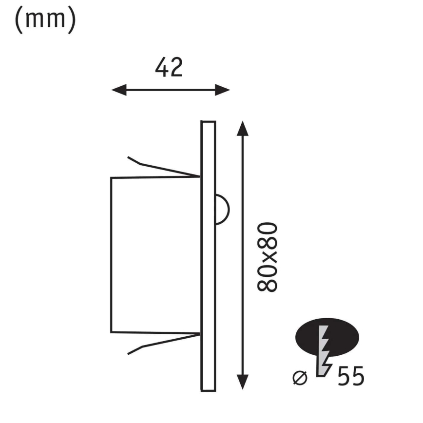 Paulmann  93134 - LED/1,2W Trappelampe med sensor EDGE 230V mat krom